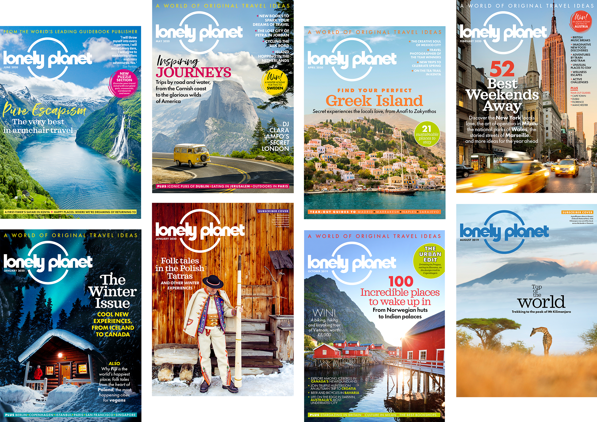 Celebrating 12 Years Of Lonely Planet Magazine Lonely Planet   LP Mag Covers 